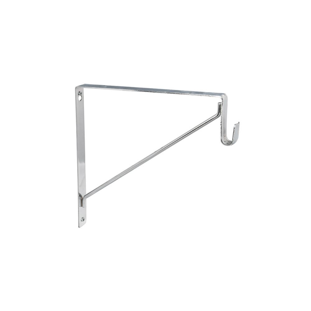 Sure-Loc Hardware SRS-7 26 Shelf And Rod Support For Oval Closet Rod in Polished Chrome